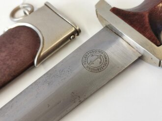 SA Dienstdolch, Hersteller "Gebrüder Heller Schmalkalden"  Zusammengehöriges Stück in gutem Zustand