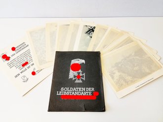 "Soldaten der Leibstandarte Adolf Hitler" Grossformatige Mappe mit 11 Drucken und Vorsatzblatt.