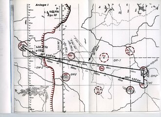 REPRODUKTION, L.Dv.55/7 Navigationsvorschrift der Luftwaffe Teil 7 "Kartengebrauch und navigatorische Flugvorbereitung" Ausgabe 1940, 15 Seiten, A5