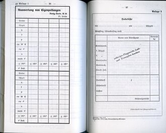 REPRODUKTION, L.Dv.21 "Die Flugzeugführerausbildung (Land und See)" Ausgabe 1940, A5, 125 Seiten