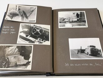 2 Fotoalben mit 139 Fotos eines Teilnehmers der "Ostfront Fahrt 1943"  des Oberkommando der Wehrmacht als Vertreter der Firma Opel .