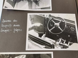 2 Fotoalben mit 139 Fotos eines Teilnehmers der "Ostfront Fahrt 1943"  des Oberkommando der Wehrmacht als Vertreter der Firma Opel .