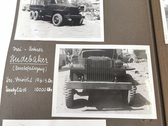 2 Fotoalben mit 139 Fotos eines Teilnehmers der "Ostfront Fahrt 1943"  des Oberkommando der Wehrmacht als Vertreter der Firma Opel .