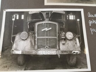 2 Fotoalben mit 139 Fotos eines Teilnehmers der "Ostfront Fahrt 1943"  des Oberkommando der Wehrmacht als Vertreter der Firma Opel .