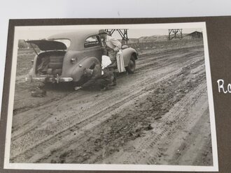 2 Fotoalben mit 139 Fotos eines Teilnehmers der "Ostfront Fahrt 1943"  des Oberkommando der Wehrmacht als Vertreter der Firma Opel .