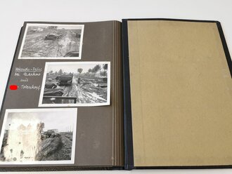 2 Fotoalben mit 139 Fotos eines Teilnehmers der "Ostfront Fahrt 1943"  des Oberkommando der Wehrmacht als Vertreter der Firma Opel .