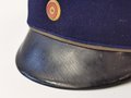 Baden 1.Weltkrieg, feldgraue Schirmmütze für Mannschaften Train. Guter Zustand