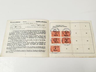 Deutscher Sparkassenverband, Kriegsanleihe Sparkarte eines Musketier im Inf, Rgt.417