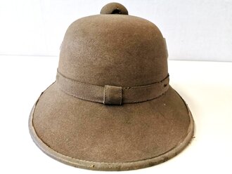 Heer, Tropenhelm aus Filz, Kopfgrösse 56 datiert 1942