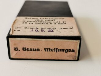 Feiner Leinenzwirn in Umverpackung datiert 1942