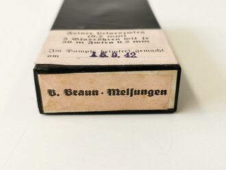 Feiner Leinenzwirn in Umverpackung datiert 1942