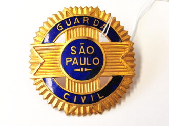 Brasilien, Abzeichen der Guarda Civil Sao Paulo, Durchmesser 54mm