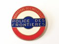 Frankreich, Abzeichen Police des Frontieres, Durchmesser 40mm