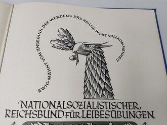 NSRL Ehrenbrief datiert 1939. Grossformatige Urkunde in...