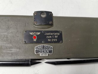Justierlatte zum Entfernungsmesser 36, Ausführung für die Kriegsmarine von Carl Zeiss Jena, überlackiertes Stück