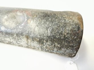 Erdleitungsrohr Wehrmacht (wird in die Erde gesteckt und stellt die Erdverbindung her). Gebrauchtes Stück, datiert 1942