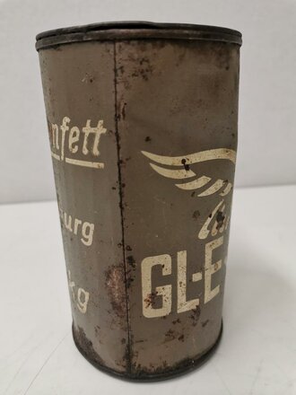 Luftwaffe, Dose für Instrumentenfett mit dem originalen Inhalt. Höhe 18,5cm