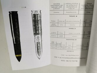 REPRODUKTION, L.Dv.4000/10 Munitionsvorschrift für Fliegerbordwaffen Teil 10- Handbuch der Munition für Fliegerschußwaffen, A5, datiert Juni 1942