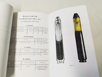 REPRODUKTION, L.Dv.4000/10 Munitionsvorschrift für Fliegerbordwaffen Teil 10- Handbuch der Munition für Fliegerschußwaffen, A5, datiert Juni 1942