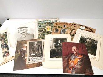 Kaiserreich, Konvolut von patriotischen Bildern, Drucken...
