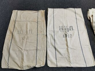 10 Stück Heeresverpflegungssäcke Wehrmacht, ungereinigte Stücke