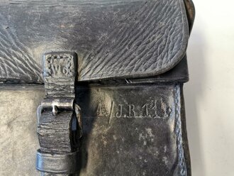 Rollbare Säge in Tasche, Kammerstück des I.R.111, die Säge mit Reichswehr Abnahme von 1923 oder 25. Sehr seltenes Stück