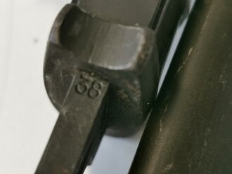 Seitengewehr M84/98 Wehrmacht für K98. Seltenes, phosphatiertes Stück, nicht zusammengehörig