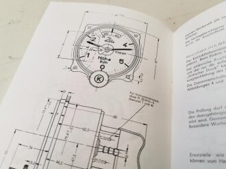 REPRODUKTION, D.(Luft)T.5004 Kontakthöhenmesser Geräte-Handbuch (Stand August 1942), A5, 11 Seiten