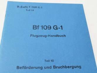 REPRODUKTION, D.(Luft)T.2109 G-1, Bf 109 G-1...