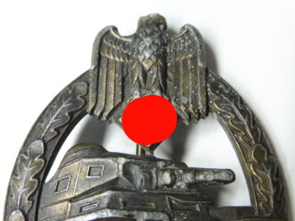 Panzerkampfabzeichen in Bronze, Zink bronziert