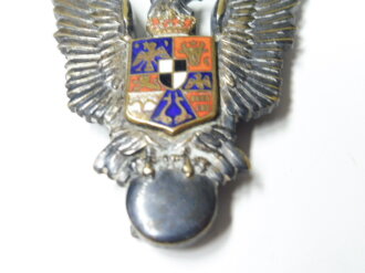 Königreich Rumänien, Flugzeugführer Abzeichen aus der Zeit des 2. Weltkriegs. Guter Zustand, eigenwillige Nadelkonstruktion
