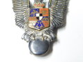 Königreich Rumänien, Flugzeugführer Abzeichen aus der Zeit des 2. Weltkriegs. Guter Zustand, eigenwillige Nadelkonstruktion
