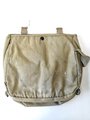 U.S.Army 1944 dated mussette bag, named, straps cut