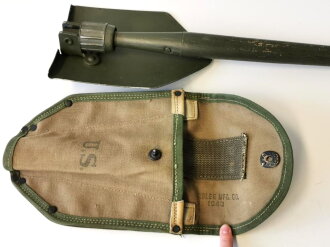 U.S. 1944 dated folding shovel with 1943 dated carrier