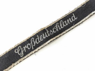 Heer, Ärmelband für Mannschaften "Großdeutschland" in der letzten Ausführung, getragenes Stück