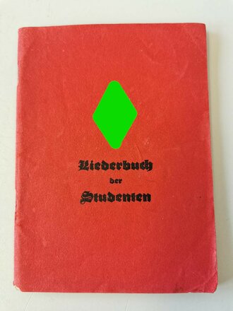 Liederbuch der Studenten datiert 1937 mit 95 Seiten