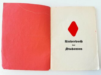 Liederbuch der Studenten datiert 1937 mit 95 Seiten