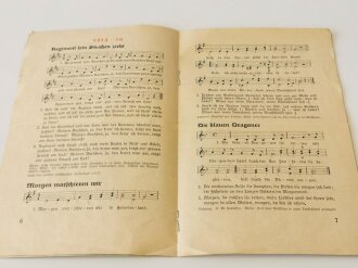 Heidelberger Liederblatt als Gedenken für die aus dem Lazarett entlassenen Soldaten, 12 Seiten
