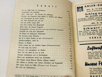 "Adler Liederheft" Feldausgabe des Liederbuches der Luftwaffe, 32 Seiten