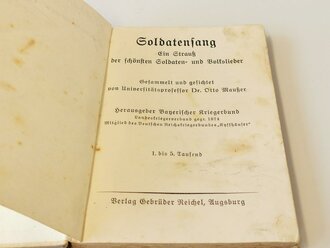 "Soldatensang" Ein Strauß der schönsten Soldaten- und Volkslieder mit 144 Seiten