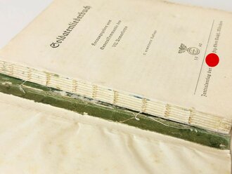 "Soldatenliederbuch" Herausgegeben von Generalkommando des VII.AK mit 190 Seiten, Buchrücken lose