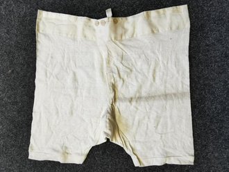 Kurze Unterhose Wehrmacht mit Preßpappeknöpfen, ungetragenes Stück