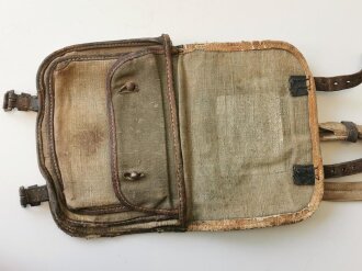 Pionier Werkzeugtasche 1. Weltkrieg oder frühe Reichswehr ?, stark getragenes Stück