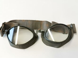 Brille für Kradmelder der Wehrmacht, ungebrauchtes Set in neuwertigem Zustand, datiert 1941