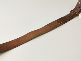 Koppel mit Koppelschloss Schornsteinfeger , getragenes Stück, Gesamtlänge 112cm