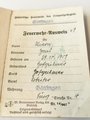 Feuerwehr Ausweis für einen Angehörigen der freiwilligen Feuerwehr  Göttingen datiert 1938