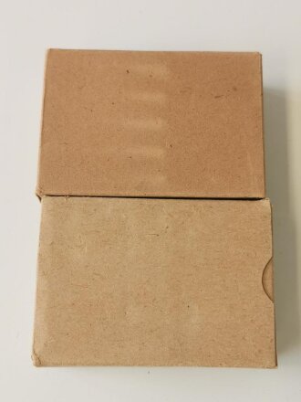 2 Stück Leere Patronenschachteln für je15 Schuss Munition zum K98. OHNE Inhalt - ONLY EMPTY BOXES