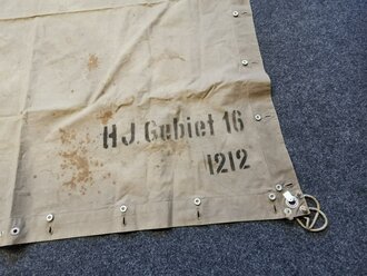 Hitler Jugend Gebiet 16, Zeltbahn alter Art im Stil des 1.Weltkrieges, gebrauchtes Stück