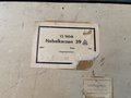Transportkasten für 12 Stück Nebelkerzen mit Packzettel von 1944, ungereinigtes Stück