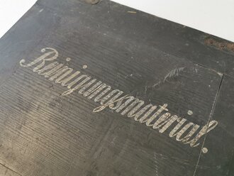 1. Weltkrieg, Kasten für Reinigungsmaterial für Maschinengewehre, Originallack. Siehe Buchholz/Brüggen "Deutsche Maschinengewehre" Seite 371